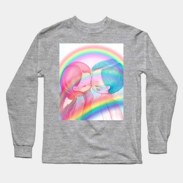 Rainbow Long Sleeve T-Shirt by selvagemqt